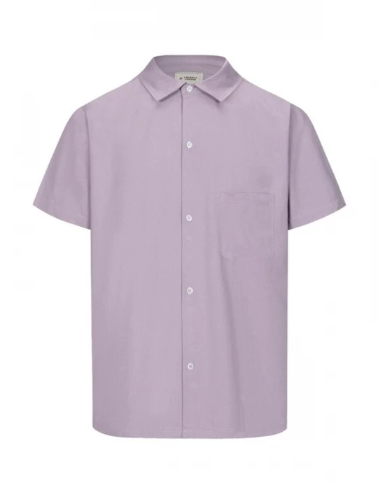 Foto van product Laurent Vergne Overhemd 'Menton - Bowling Shirt Lila' sering
