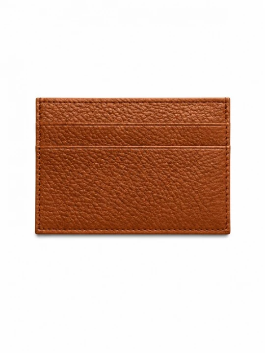 Foto van product Laurent Vergne Portemonnee 'Millau- Leather Cardholder - Cognac' bruin