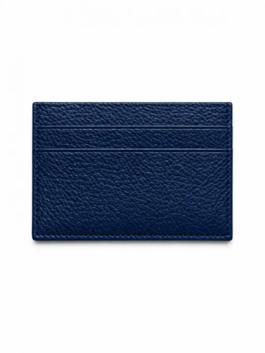 Foto van product Laurent Vergne Portemonnee 'Millau- Leather Cardholder - Royal Blue' blauw