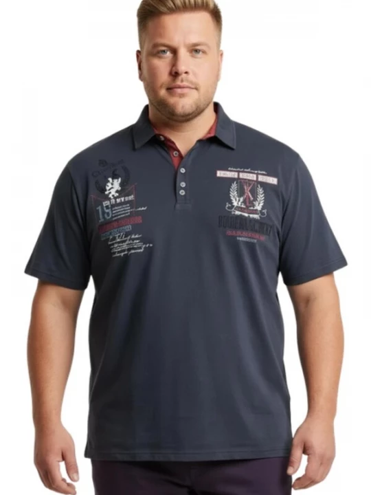 Foto van product Lavecchia Shirt 'LV-2038 Übergrößen' antraciet