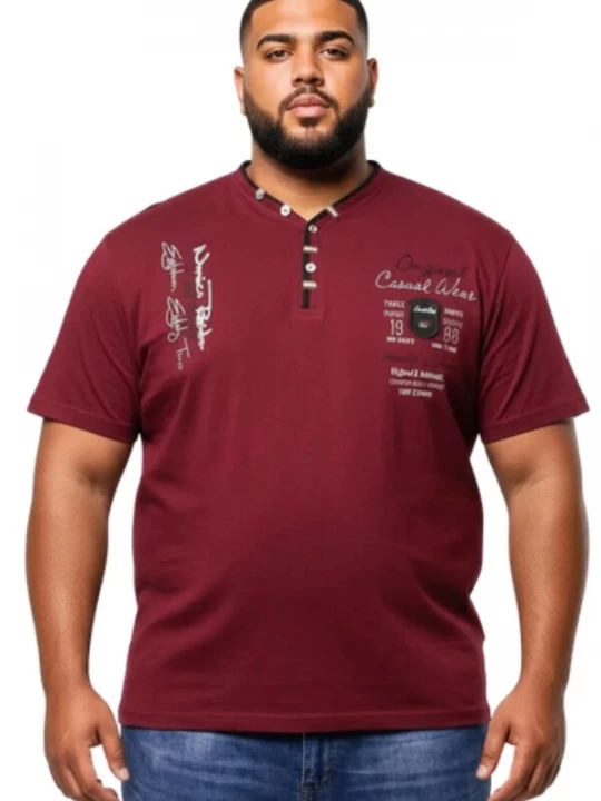 Foto van product Lavecchia Shirt 'LV-2042 Übergrößen' bordeaux