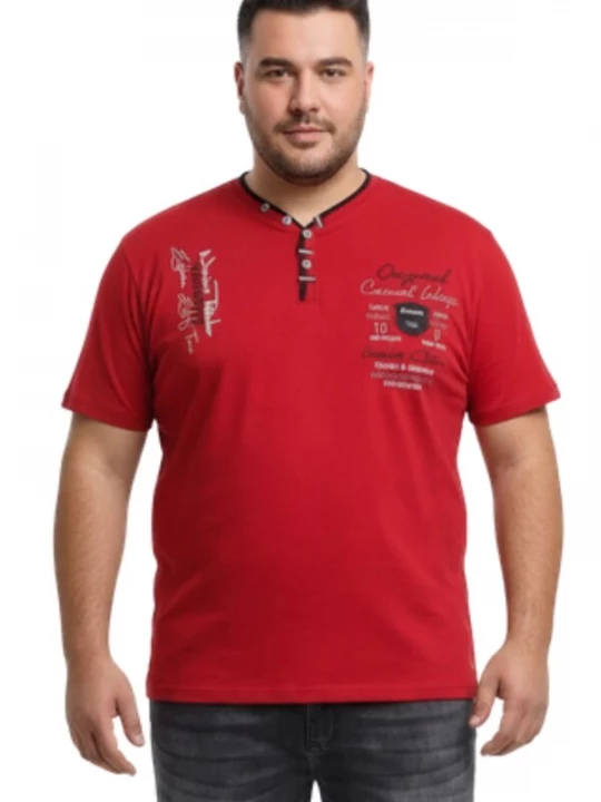 Foto van product Lavecchia Shirt 'LV-2042 Übergrößen' rood