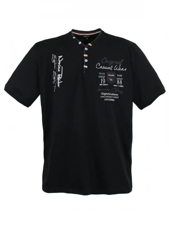 Foto van product Lavecchia Shirt 'LV-2042 Übergrößen' zwart