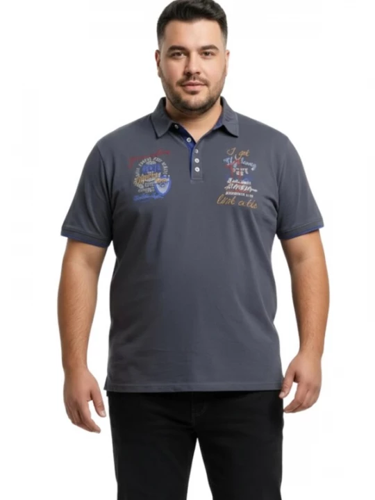 Foto van product Lavecchia Shirt 'LV-3101 Übergrößen' antraciet