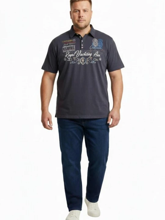 Foto van product Lavecchia Shirt 'LV-4688 Übergrößen' antraciet
