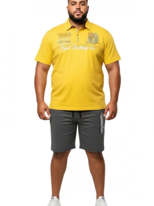Foto van product Lavecchia Shirt 'LV-4688 Übergrößen' geel