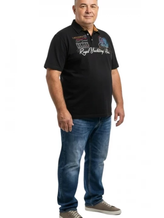 Foto van product Lavecchia Shirt 'LV-4688 Übergrößen' zwart