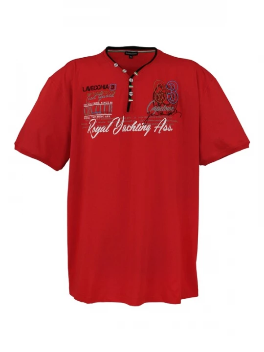 Foto van product Lavecchia Shirt 'LV-608 Übergrößen' rood