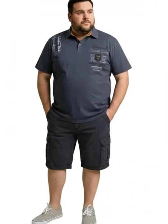 Foto van product Lavecchia Shirt 'LV-610 Übergrößen' antraciet
