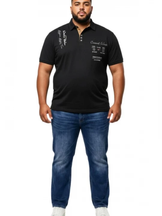 Foto van product Lavecchia Shirt 'LV-610 Übergrößen' zwart
