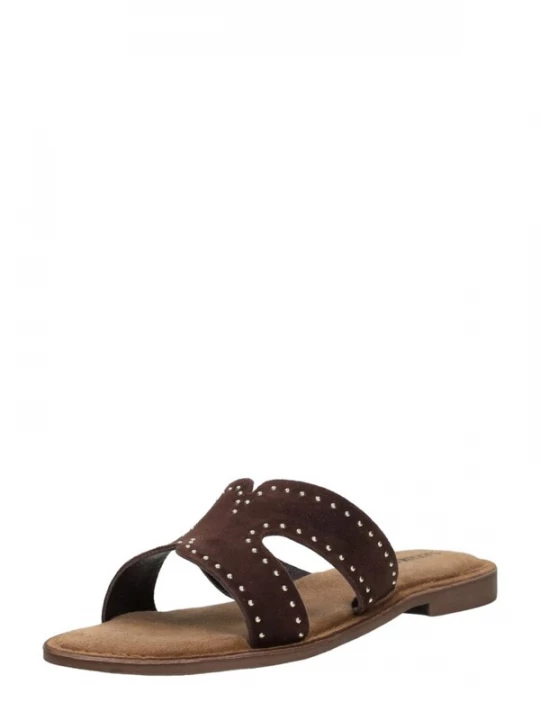 Foto van product LAZAMANI Huisschoenen 'Lina' donkerbruin