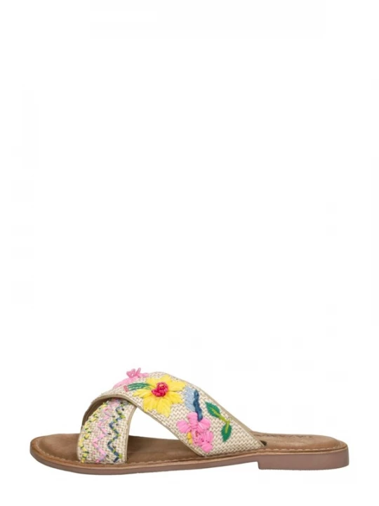 Foto van product LAZAMANI Huisschoenen 'Open Teen' beige