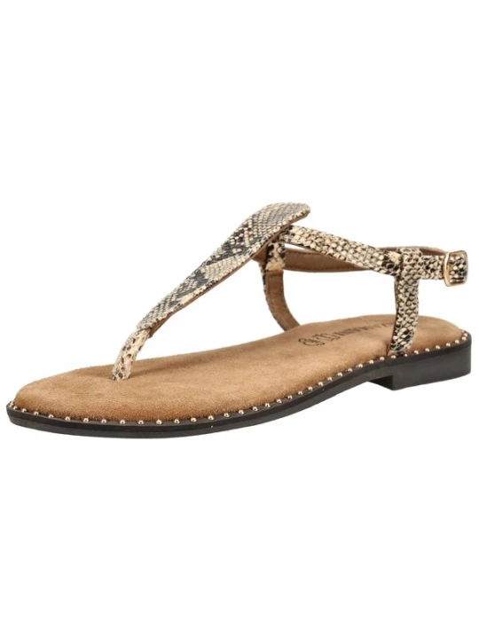 Foto van product LAZAMANI Teenslipper beige / bruin / goud