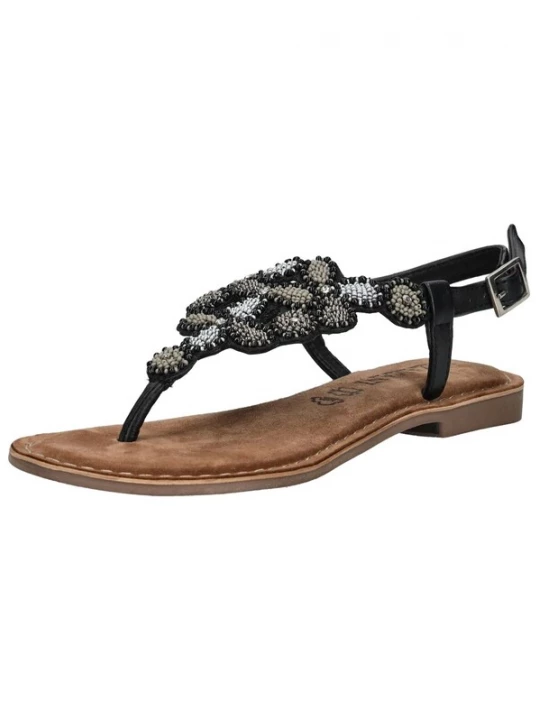 Foto van product LAZAMANI Teenslipper grijs / zwart