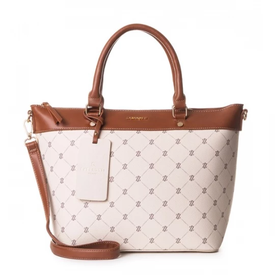 Foto van product Lazarotti Handtas 'Palermo' beige / bruin