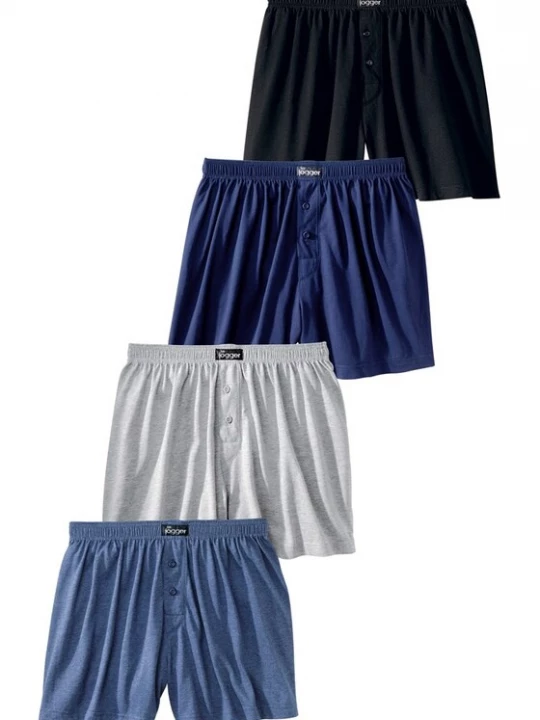 Foto van product LE JOGGER Boxershorts marine / navy / grijs / zwart