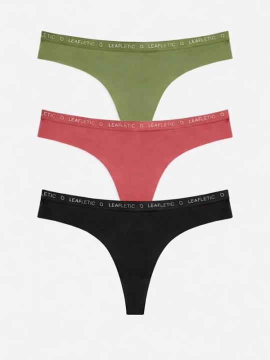 Foto van product LEAFLETIC Broekje 'Leafletic Mid Rise Brazilian' gemengde kleuren