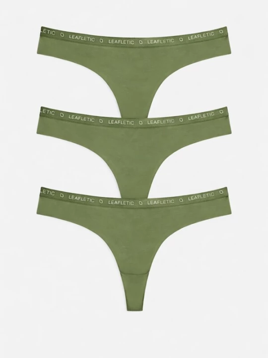 Foto van product LEAFLETIC Broekje 'Leafletic Mid Rise Brazilian' groen