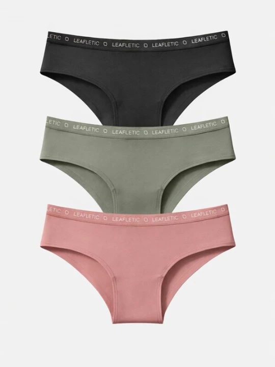 Foto van product LEAFLETIC Broekje 'Leafletic Mid Rise Hipsters / Brief' gemengde kleuren
