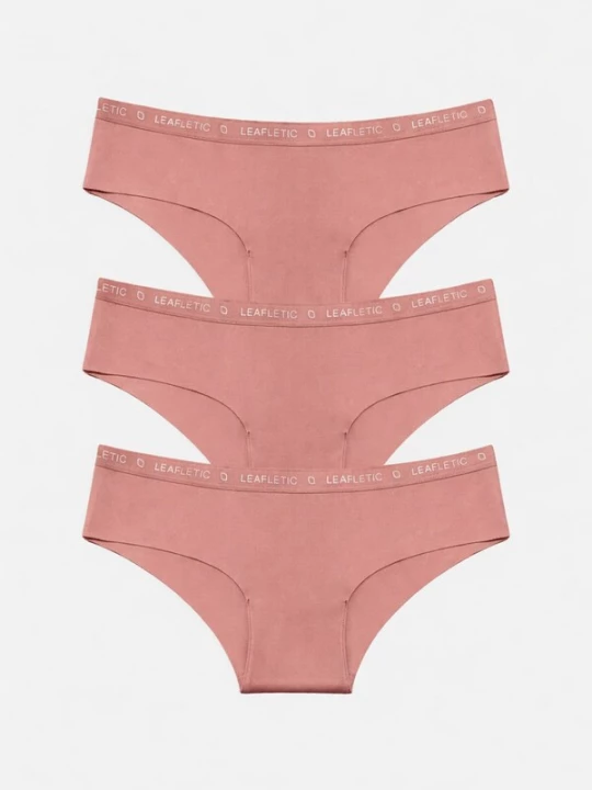 Foto van product LEAFLETIC Broekje 'Leafletic Mid Rise Hipsters / Brief' rosa
