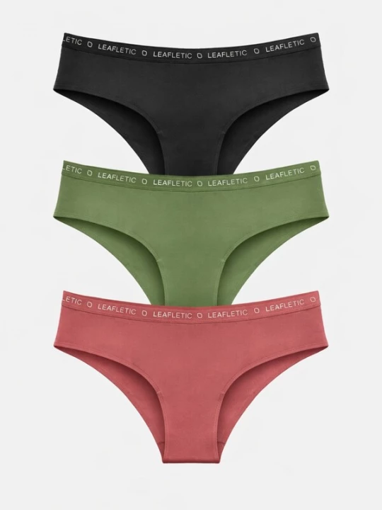Foto van product LEAFLETIC Broekje 'Leafletic Women’ Mid Rise Hipsters / Brief' gemengde kleuren