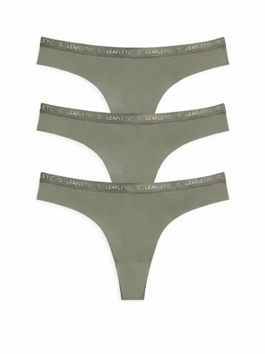 Foto van product LEAFLETIC Broekje 'Leafletic Women’s Mid Rise Brazilian' groen