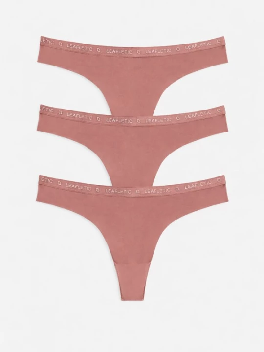 Foto van product LEAFLETIC Broekje 'Leafletic Women’s Mid Rise Brazilian' rosa