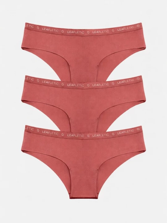 Foto van product LEAFLETIC Broekje 'Leafletic Women’s Mid Rise Hipsters / Brief' rosa