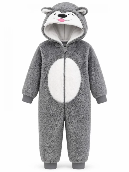 Foto van product LEAFLETIC Overall 'Leafletic Children’s Overall' grijs / wit