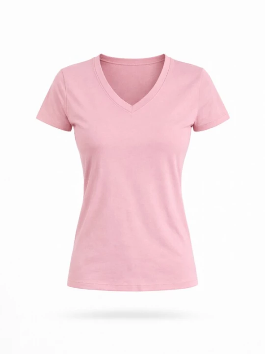 Foto van product LEAFLETIC Shirt 'Leafletic Women’s Short Sleeve V-Neck T-shirt' lichtroze