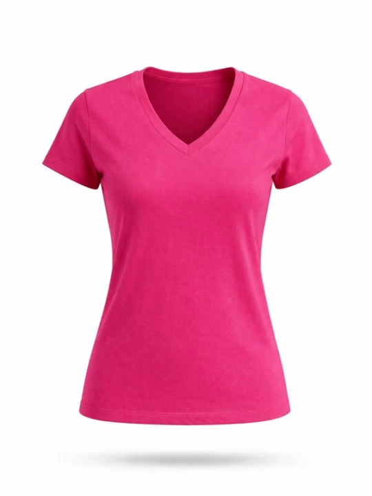 Foto van product LEAFLETIC Shirt 'Leafletic Women’s Short Sleeve V-Neck T-shirt' neonroze