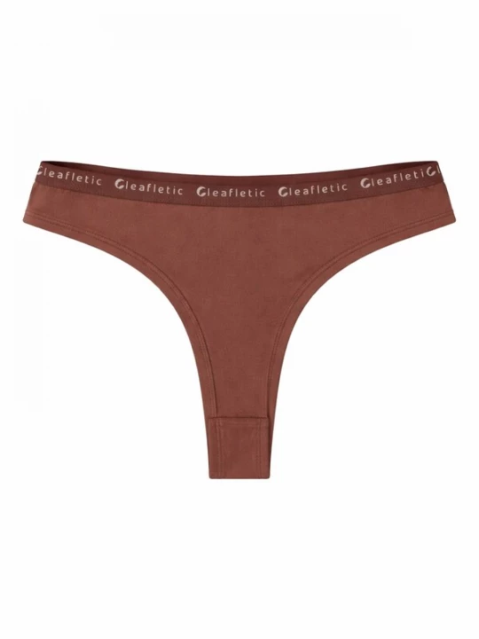 Foto van product LEAFLETIC Slip 'Leafletic Mid Rise Brazilian' bruin