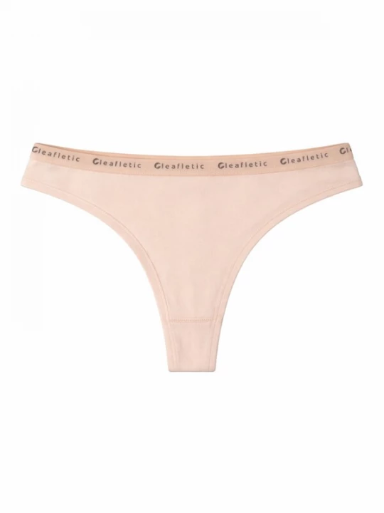 Foto van product LEAFLETIC Slip 'Leafletic Mid Rise Brazilian' crème