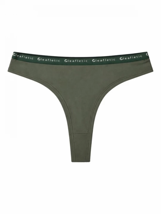 Foto van product LEAFLETIC Slip 'Leafletic Mid Rise Brazilian' groen