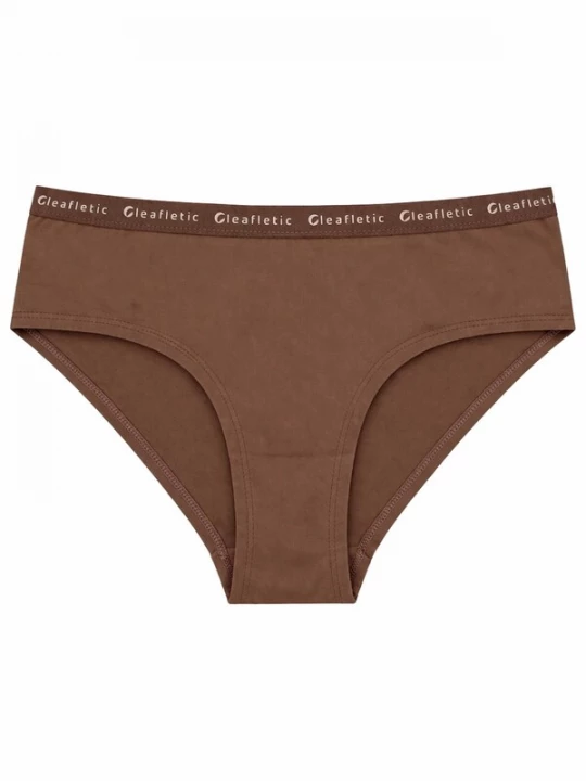 Foto van product LEAFLETIC Slip 'Leafletic Mid Rise Brief' bruin