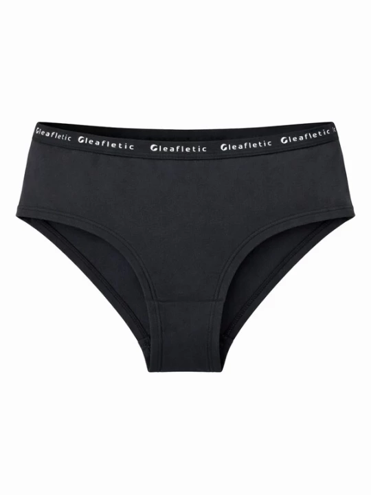 Foto van product LEAFLETIC Slip 'Leafletic Mid Rise Brief' zwart