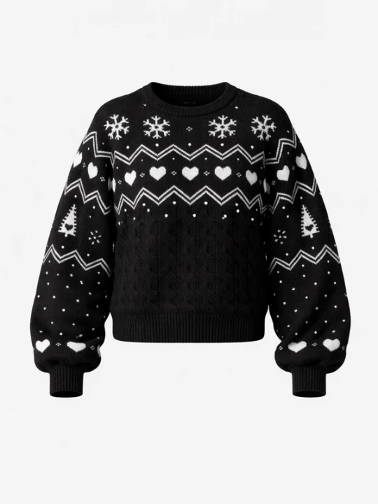 Foto van product LEAFLETIC Trui 'Leafletic Women’s Pullover Sweater' zwart