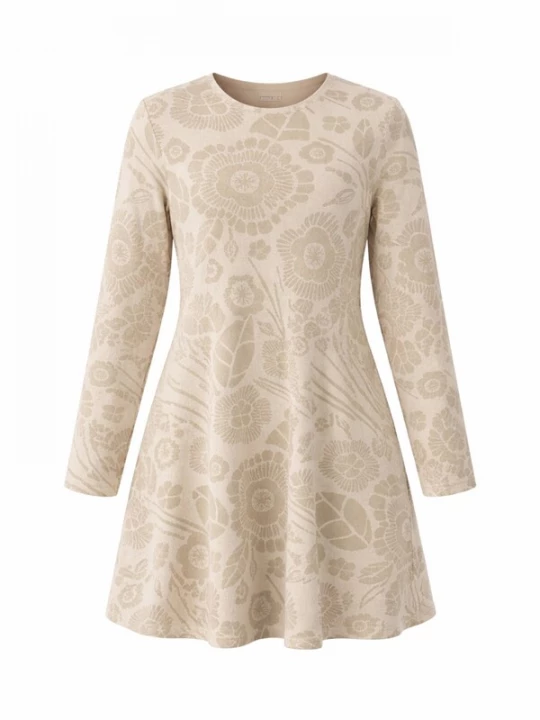 Foto van product LEAFLETIC Tuniek 'Leafletic Women’s Long Sleeve Crew Neck Tunic' crème