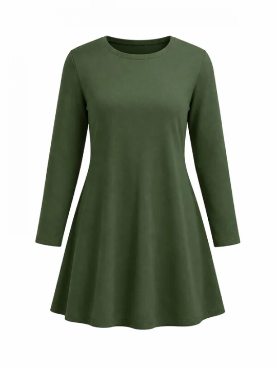 Foto van product LEAFLETIC Tuniek 'Leafletic Women’s Long Sleeve Crew Neck Tunic' groen