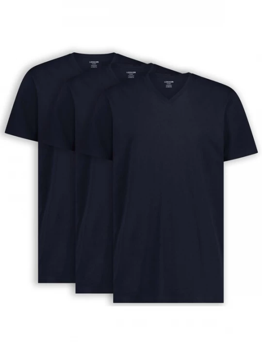 Foto van product LEBASQ Shirt 'Davis V Neck Long Fit' navy