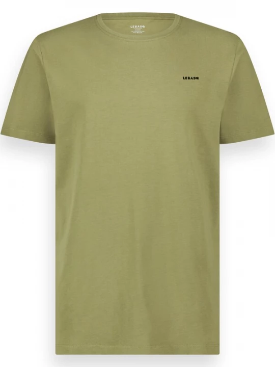 Foto van product LEBASQ Shirt 'The Baker Crew Neck' olijfgroen