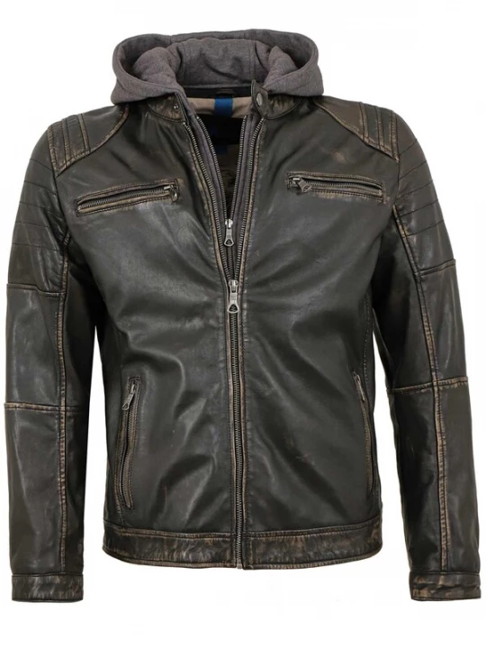 Foto van product Lederjacken24 Tussenjas 'Zenon-4' zwart