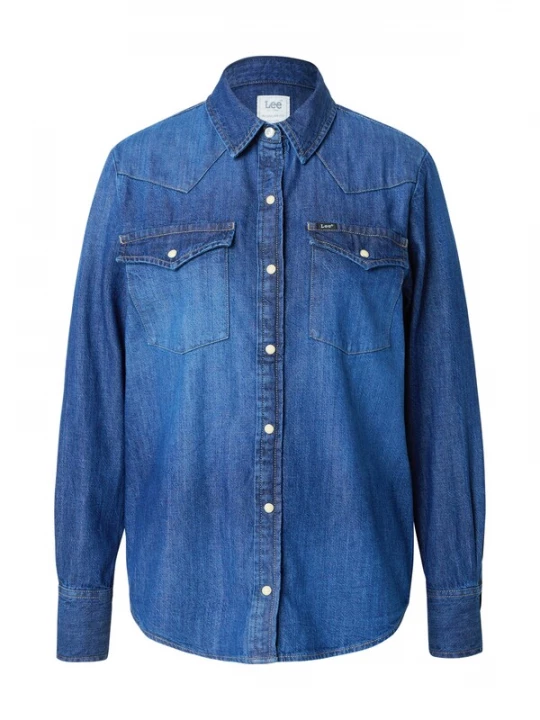Foto van product Lee Blouse 'REGULAR WESTERN SHIRT' blauw denim