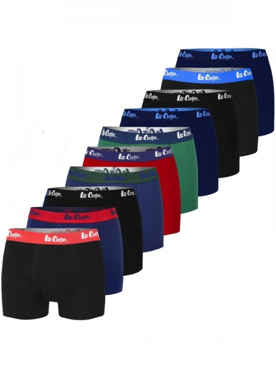 Foto van product Lee Cooper Boxershorts navy / groen / bloedrood / zwart