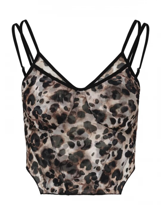 Foto van product LeGer by Lena Gercke Top 'Cara' beige / donkerbruin / zwart