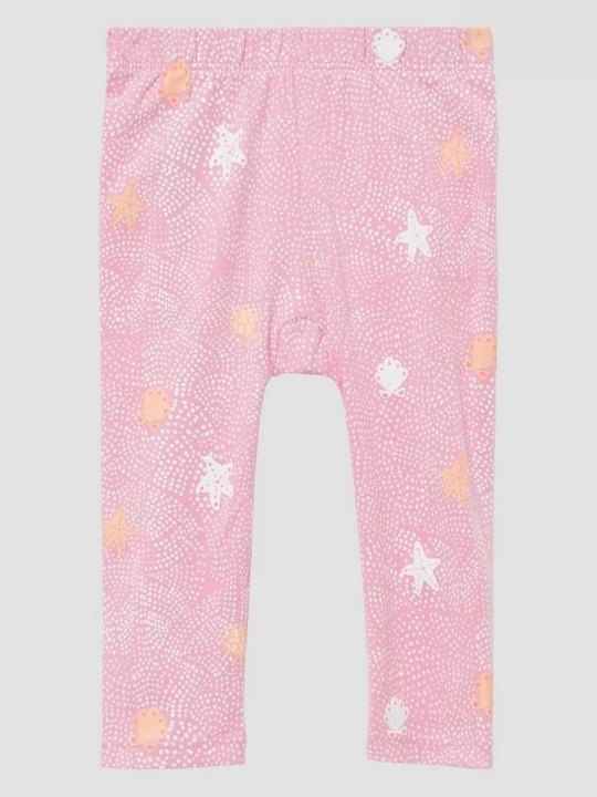 Foto van product Legging van een katoenmix met print all-over s.Oliver roze