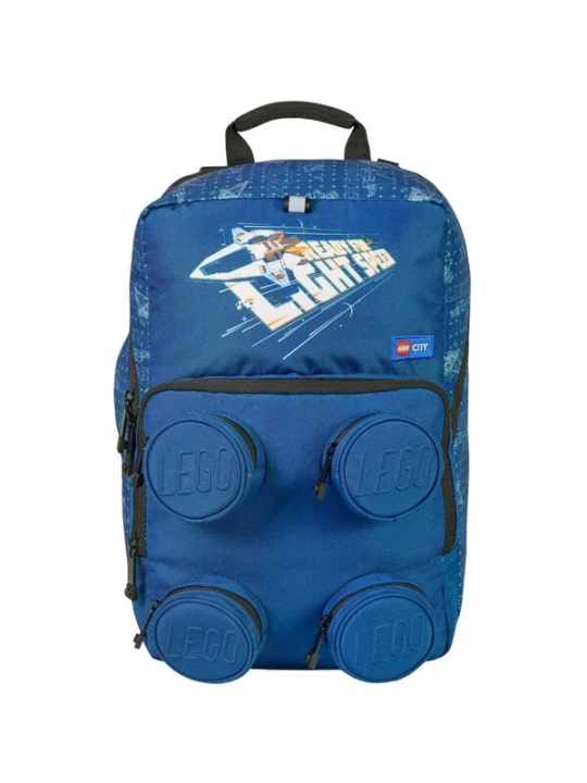 Foto van product LEGO Rugzak 'LEGO Bricks Petersen School Backpack' blauw