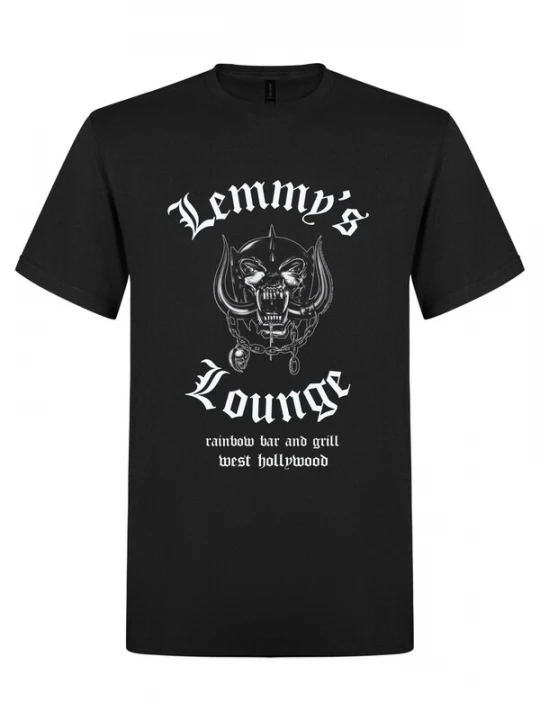 Foto van product Lemmy Kilmister Shirt 'Lemmy Kilmister - Lemmy´s Lounge T-Shirt' zwart