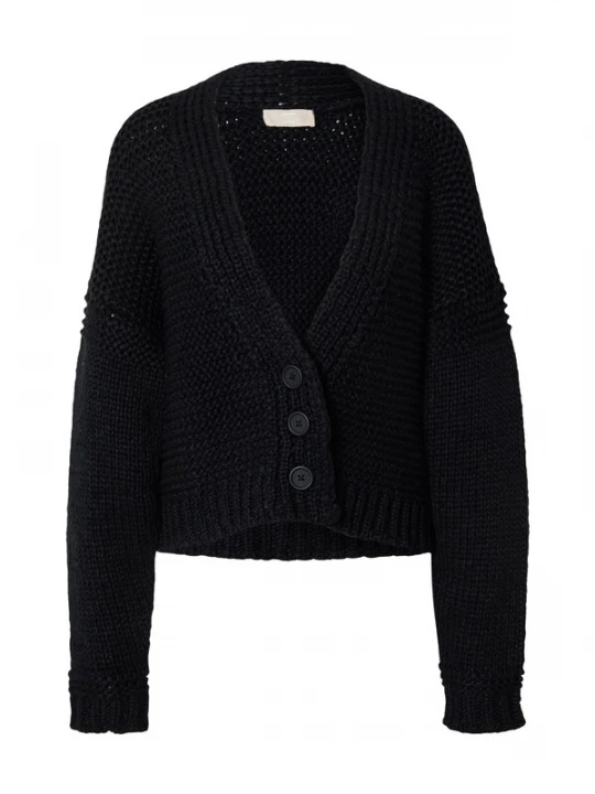 Foto van product LENI KLUM x ABOUT YOU Gebreid vest 'Karli' zwart