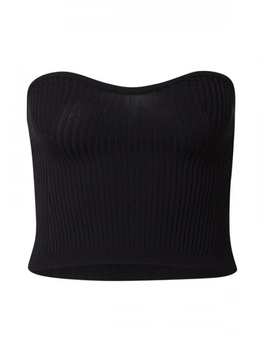 Foto van product LENI KLUM x ABOUT YOU Gebreide top 'Charlie' zwart